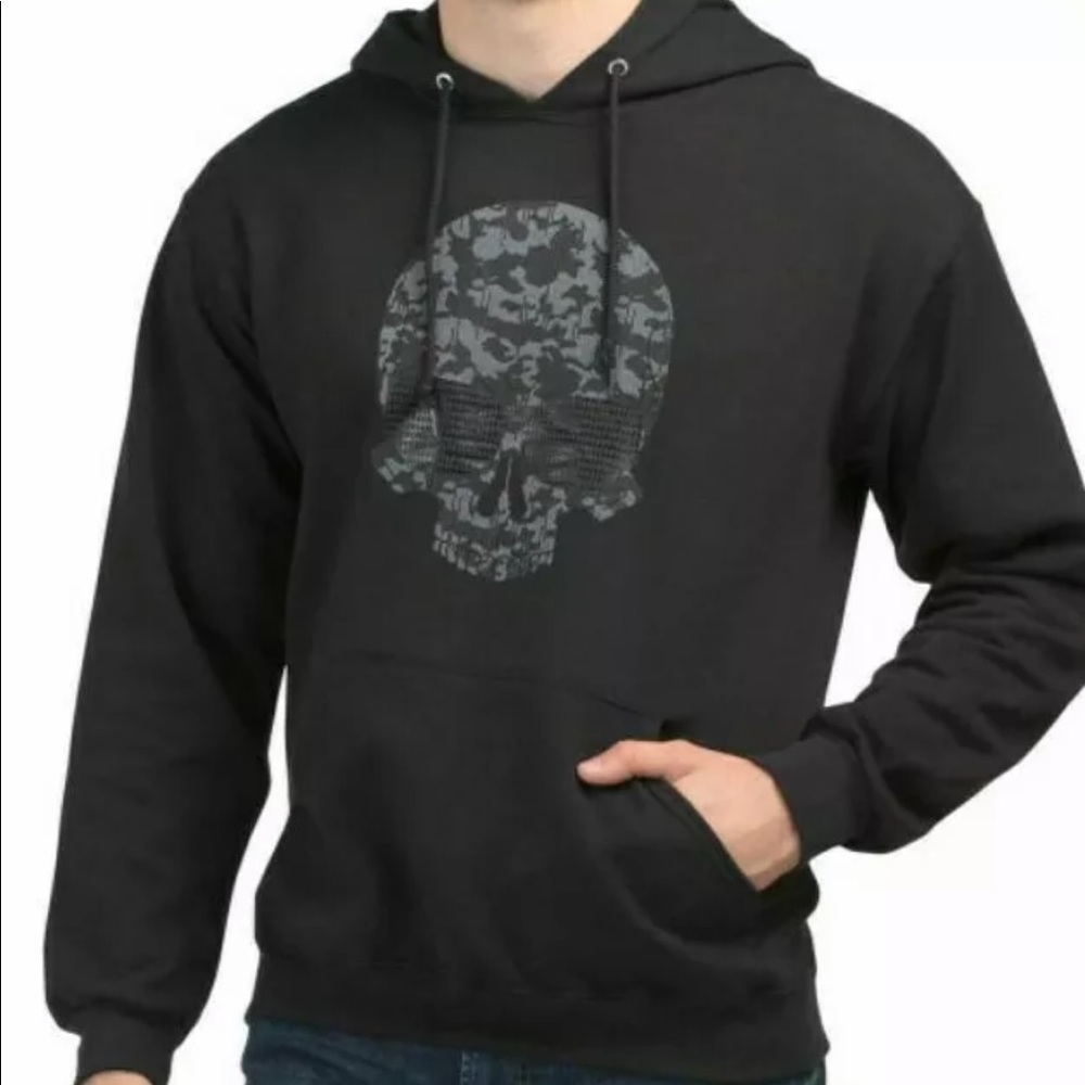 Karl Lagerfeld Paris men's Skull logo hoodie sz M used